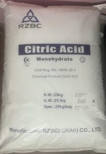 Citic Acid Monohydrate (RZBC) 25kg.