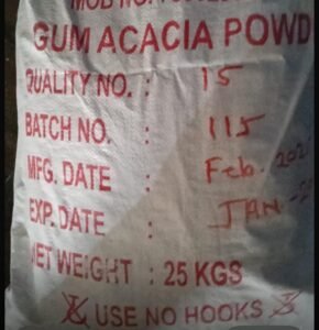 Gum Accacia PDR 25kg Bag