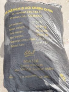Sulphur Black Grains Extra (Atul) 30kg.